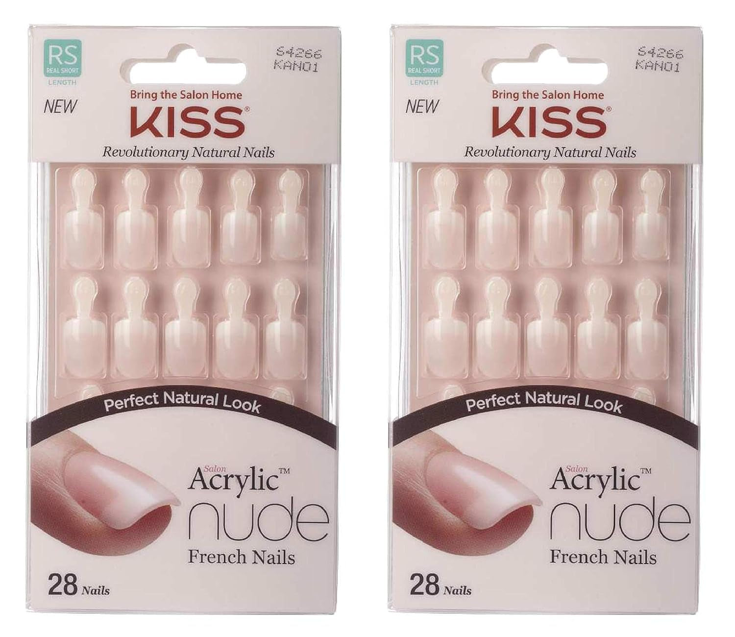Kiss Nude Nails - Uñas increíbles (paquete de 2)