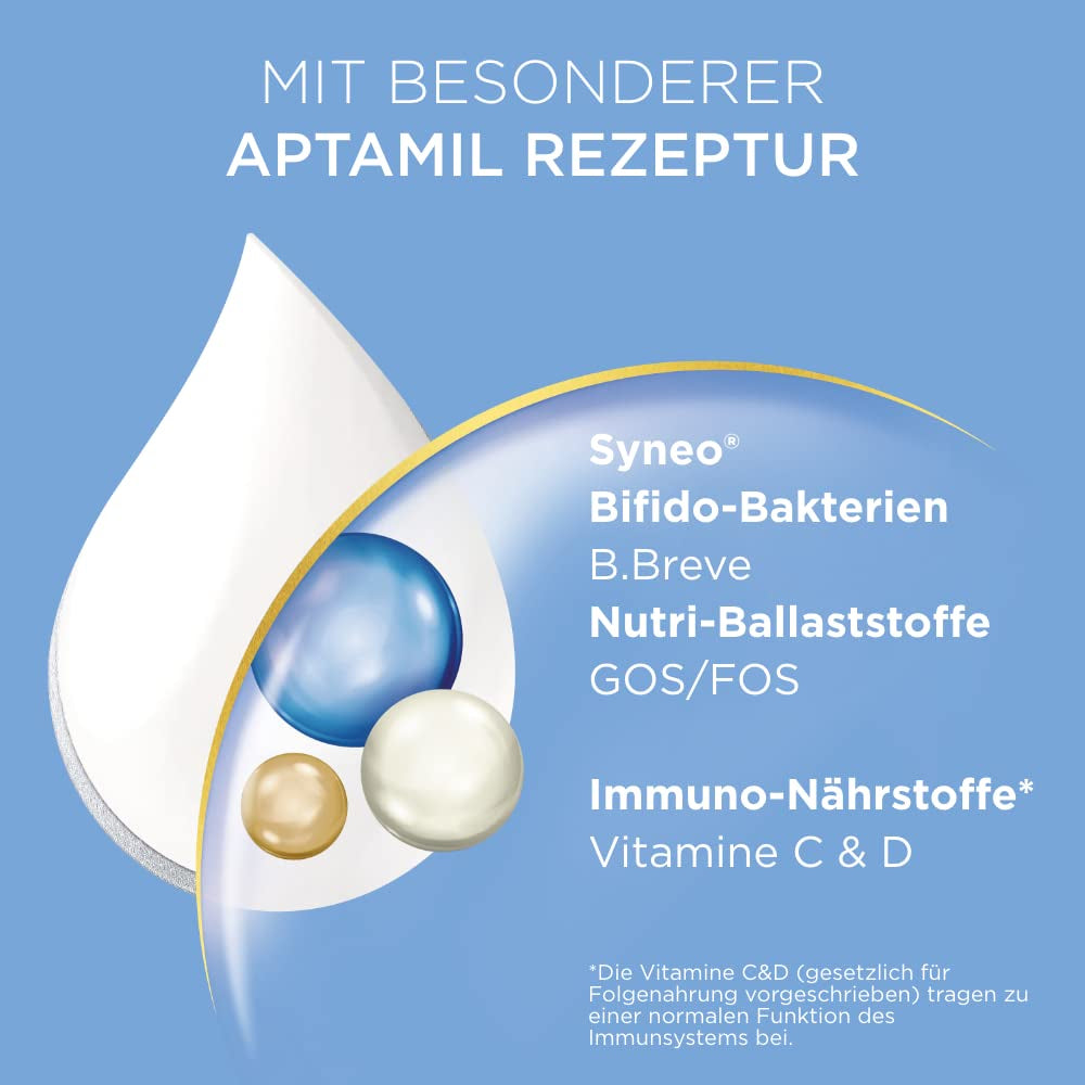Aptamil Care 2 - Leche de continuación a partir de los 6 meses, con Omega 3 y 6, DHA y ARA, sin aceite de palma, papilla, leche en polvo, 1 x 800 g (paquete de 3)