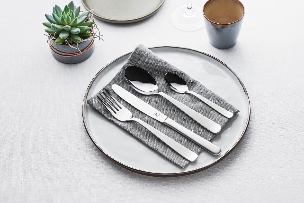 ZWILLING Cubertería Roseland, 60 piezas, para 12 personas, acero inoxidable 18/10 Cocina Naty Shop