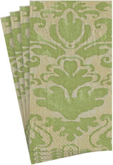 Servilletas de toalla para invitados Palazzo, verde musgo, 15 por paquete