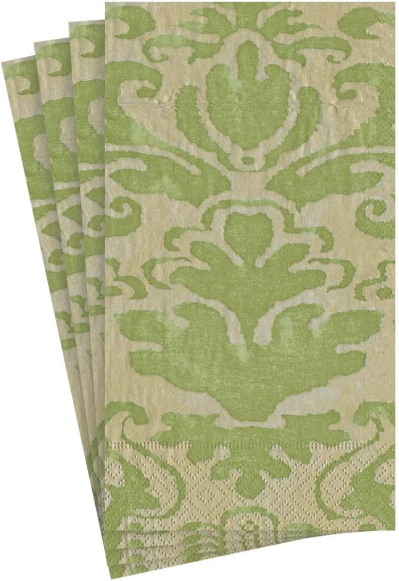 Servilletas de toalla para invitados Palazzo, verde musgo, 15 por paquete