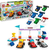 LEGO DUPLO Town Coches de carreras del equipo F1 con corredores, juguete de construcción para toda la familia, experiencia de juego imaginativo, regalo de cumpleaños para niños pequeños, niños y niñas de 2 años 10445 Juegos de construcción Besuche den LEGO-Store Default Title