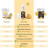 He-Ju Colorante alimentario líquido dorado metálico 25 ml, purpurina comestible para bebidas y alimentos (oro metálico, 25 ml)