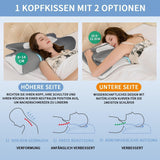 IDEA Pillow Almohada Viscoelástica, Almohada Ergonómica Almohada Ortopédica Dolor de Cuello, Almohada para Dormir para Dolores Laterales de Espalda y Abdominales, Almohada para el Cuello Almohada Antironquidos para Adultos Almohadas Ortopédicas Cervicales Naty Shop