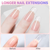 Makartt Poly Nail Extension Gel - 50 ML Extension Builder Acrylic Poly Nägel Aufbaugel Extender Gel Für Gelnägel Für Nagelverlängerung, Nagelstärkung, Nail Art Dekoration(Transparente)