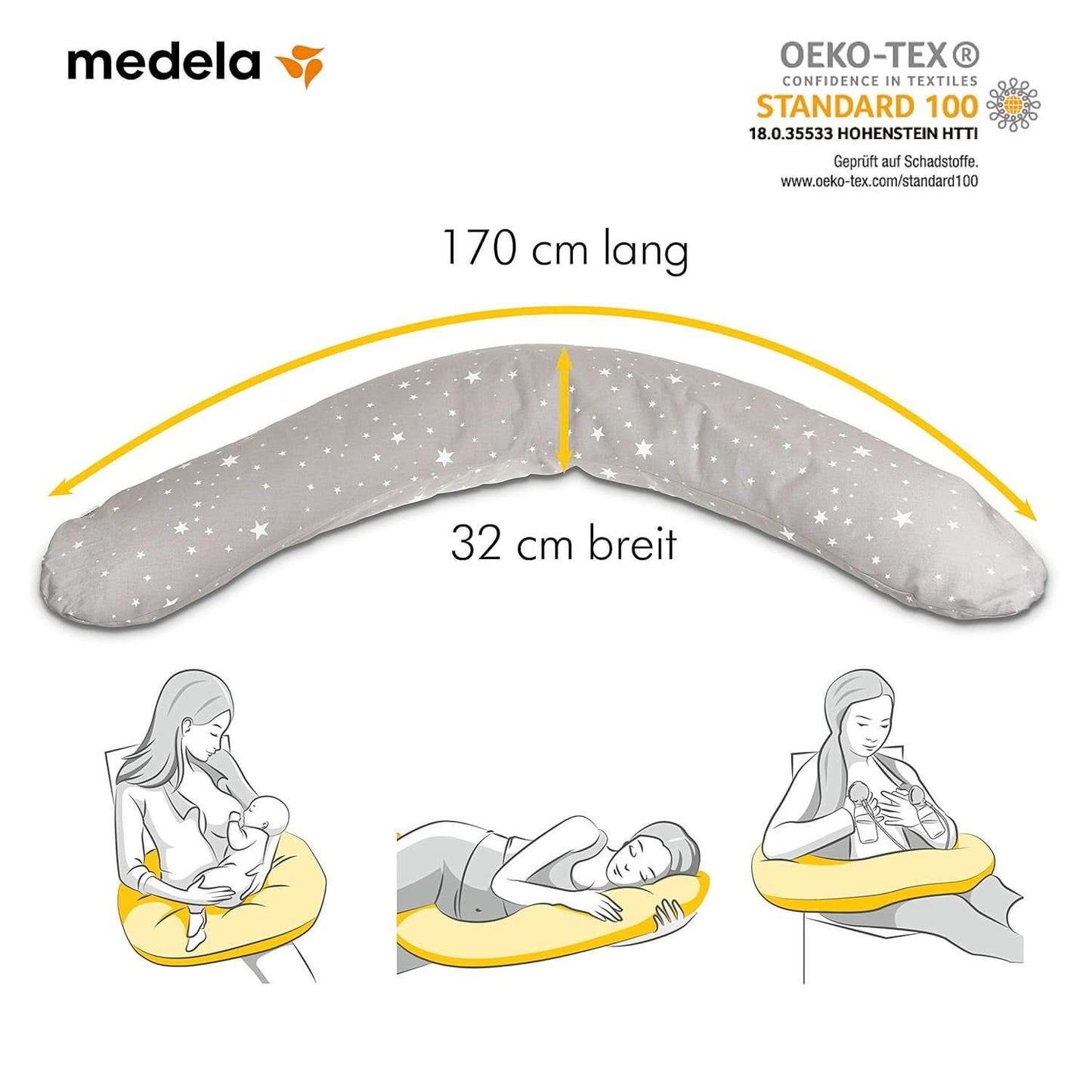 Medela Almohada Embarazo y Lactancia - Relleno de microperlas de Eps Accesorios Alimentación y Lactancia Bebe Naty Shop