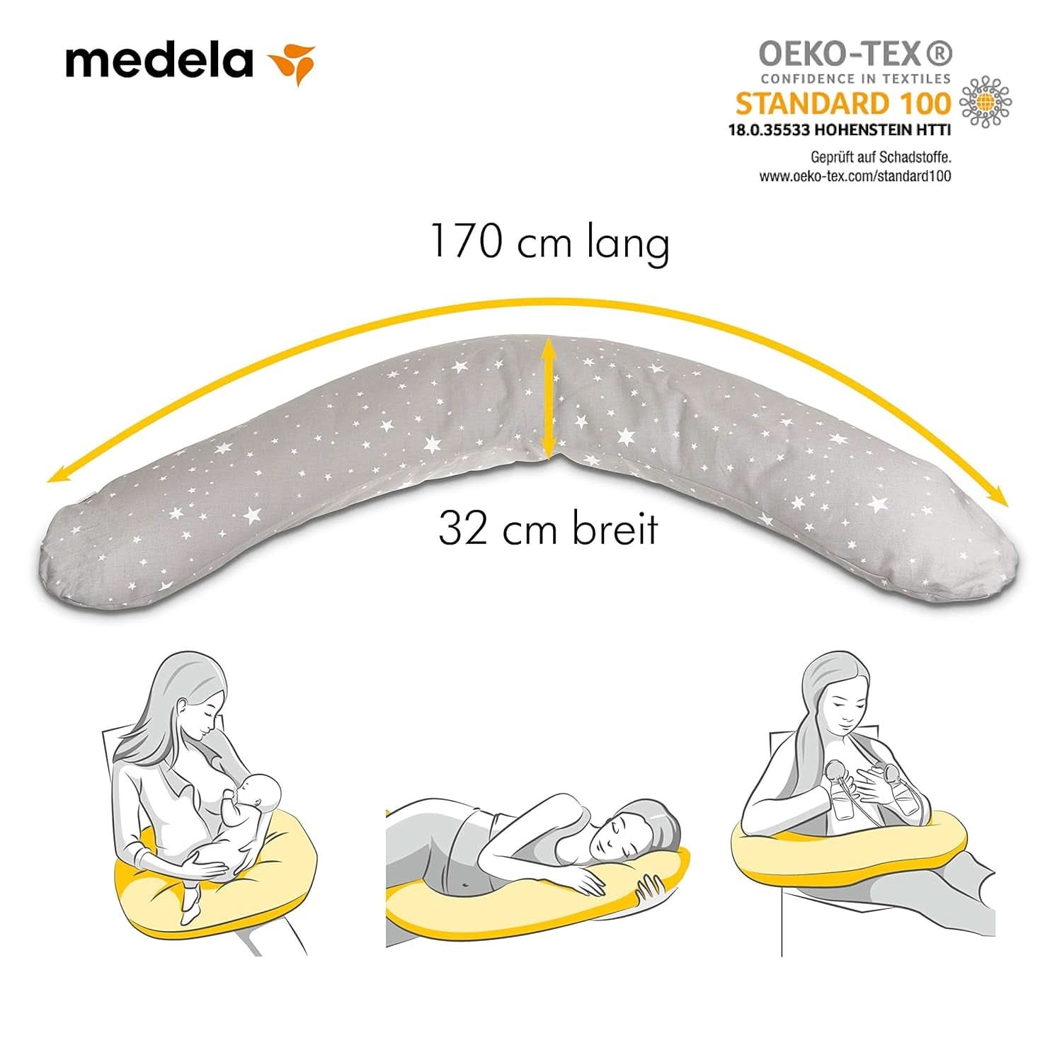 Medela Almohada Embarazo y Lactancia - Relleno de microperlas de Eps Accesorios Alimentación y Lactancia Bebe Naty Shop