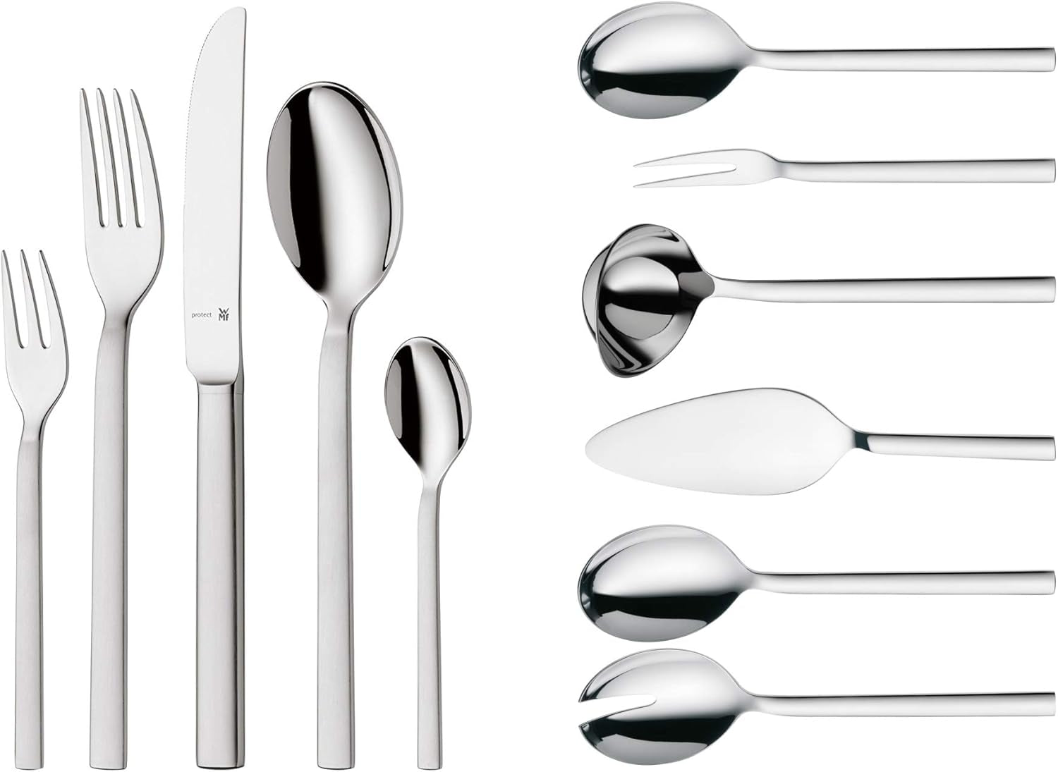 Juego de cubiertos WMF Lyric plus de acero inoxidable para 6 personas, 30 o 66 piezas Cocina Naty Shop 66-Teilig