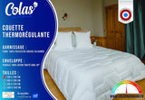COLAS NORMAND Edredón Termorregulador, Cool In, Templado, 140 X 200 Cm, Transpirable, Ventilación óptima, 100% percal, Sensación Fresca, Francés, 53130255, Blanco Edredones y edredones Naty Shop