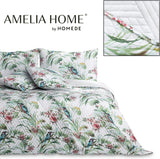 Ameliahome Colcha Colcha 260X280 Cm Acolchado De Doble Cara De Fácil Cuidado Estampado De Plantas Estampado De Pájaros Kingfisher Multicolor Camas Y Mantas Besuche den AmeliaHome-Store