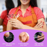 240 Piezas Almohadillas de Pegamento para Uñas, Hoja Adhesiva para Uñas Postizas, 10 Hojas de Pegatinas Transparentes Transpirables Súper Adhesivas de Doble Cara (Gel Jelly) para Manicura y Uñas Artificiales, Incluye Set de Manicura