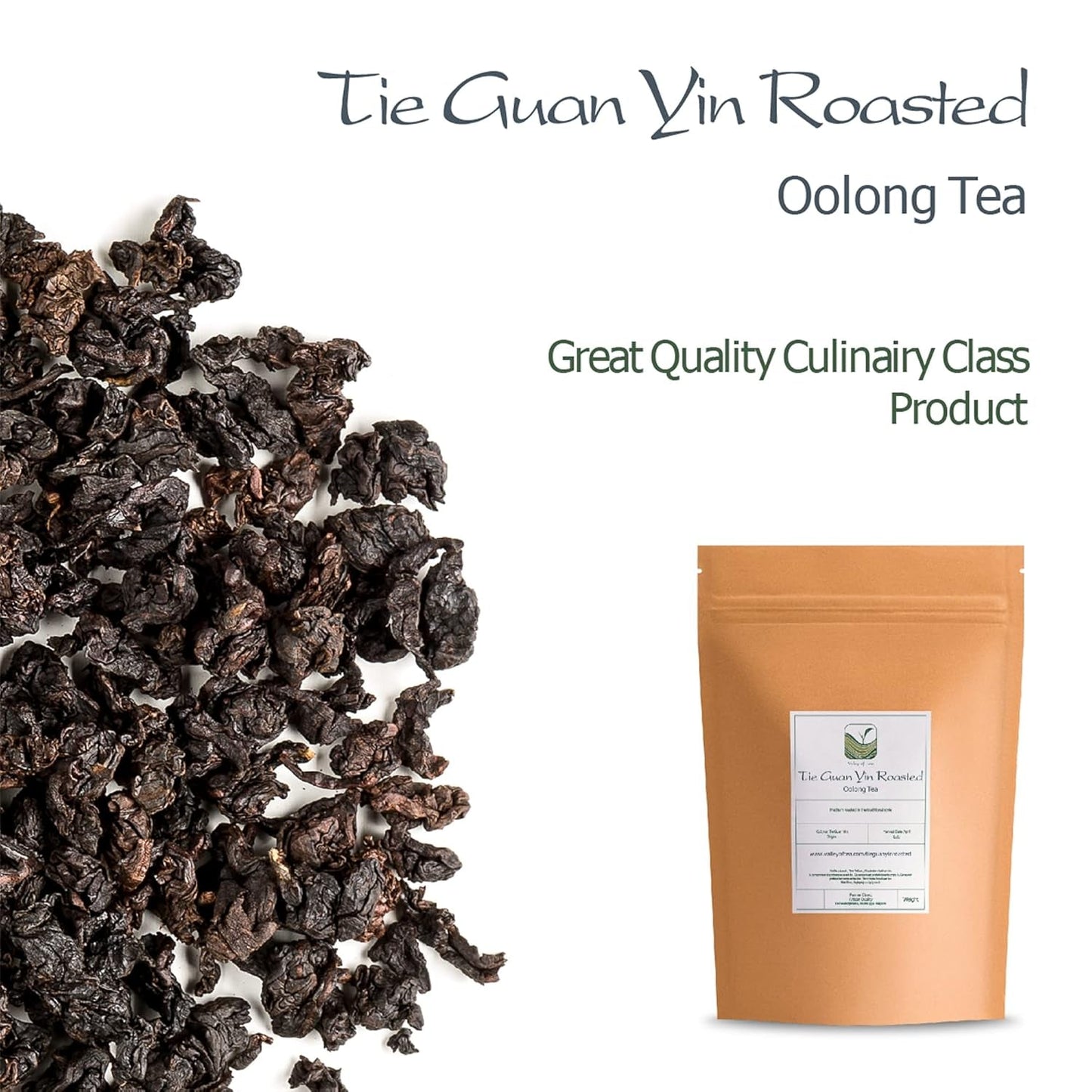 Té Tie Guan Yin Oolong - Té azul tostado Ti Kuan Yin China - Té chino Wu Long Tieguanyin - Té azul Té Olongh Té Olongo