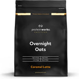 Avena nocturna con proteínas | Chocolate negro y frambuesa | Desayuno rico en proteínas | Merienda baja en azúcar | Avena con IG bajo | 500g