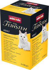 animonda Vom Feinsten Comida húmeda para gatos adultos, variedad de pollo, 6 x 100 g
