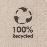 Servilletas Ecológicas Orgánicas Hechas de Papel Reciclado I Servilletas de Papel de Alta Calidad 10 X 10cm I Servilletas de Cóctel de 100 Piezas Sin Blanquear Biodegradables Compostables