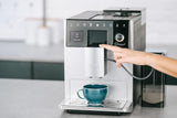 Melitta CI Touch: cafetera espresso totalmente automática con sistema de leche, cafetera espresso con molinillo de café integrado y espumador de leche, p. para espresso o capuchino, plateado