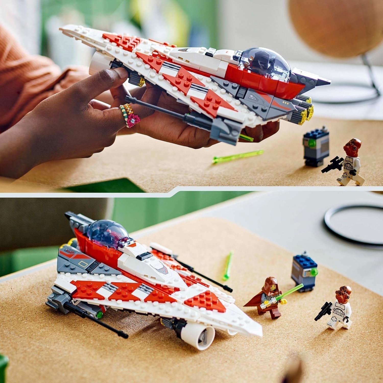 LEGO Star Wars Jedi Bob's Starfighter Juguete de construcción Nave espacial Ladrillos de juguete Personaje popular Regalo de cumpleaños para niños niñas y todos los fanáticos mayores de 8 años 75388 Juegos de construcción Beuche den LEGO-Store