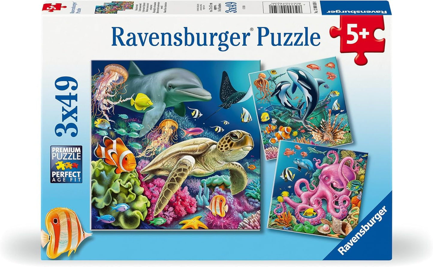 Puzzle infantil Ravensburger - 12000859 Encantador mundo submarino - Puzzle de 3x49 piezas para niños 5+ Puzzle Naty Shop Título predeterminado