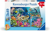 Puzzle infantil Ravensburger - 12000859 Encantador mundo submarino - Puzzle de 3x49 piezas para niños 5+ Puzzle Naty Shop Título predeterminado