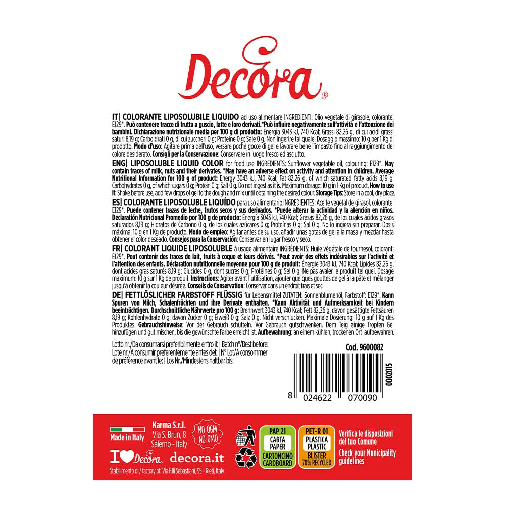 9600082 LIQUIDO COLOR ROJO SOLUBLE 15 G