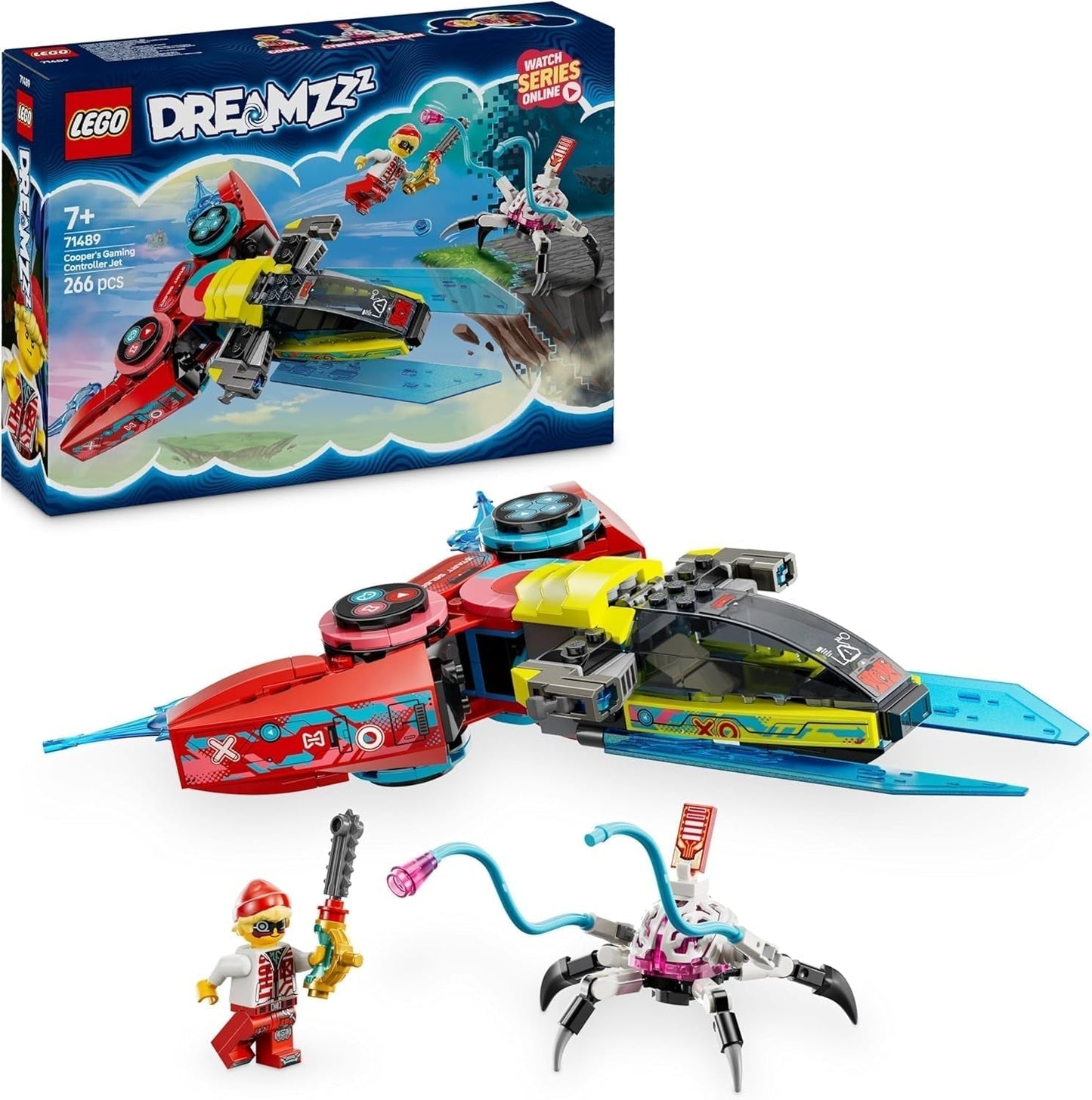 LEGO Dreamzzz Coopers Controlador de videojuego volador Juguete fantástico Set de videojuego con minifigura de araña 2 en 1 Regalo para niñas y niños 7 años 71489 Juegos de construcción Besuche den LEGO-Store Default Title