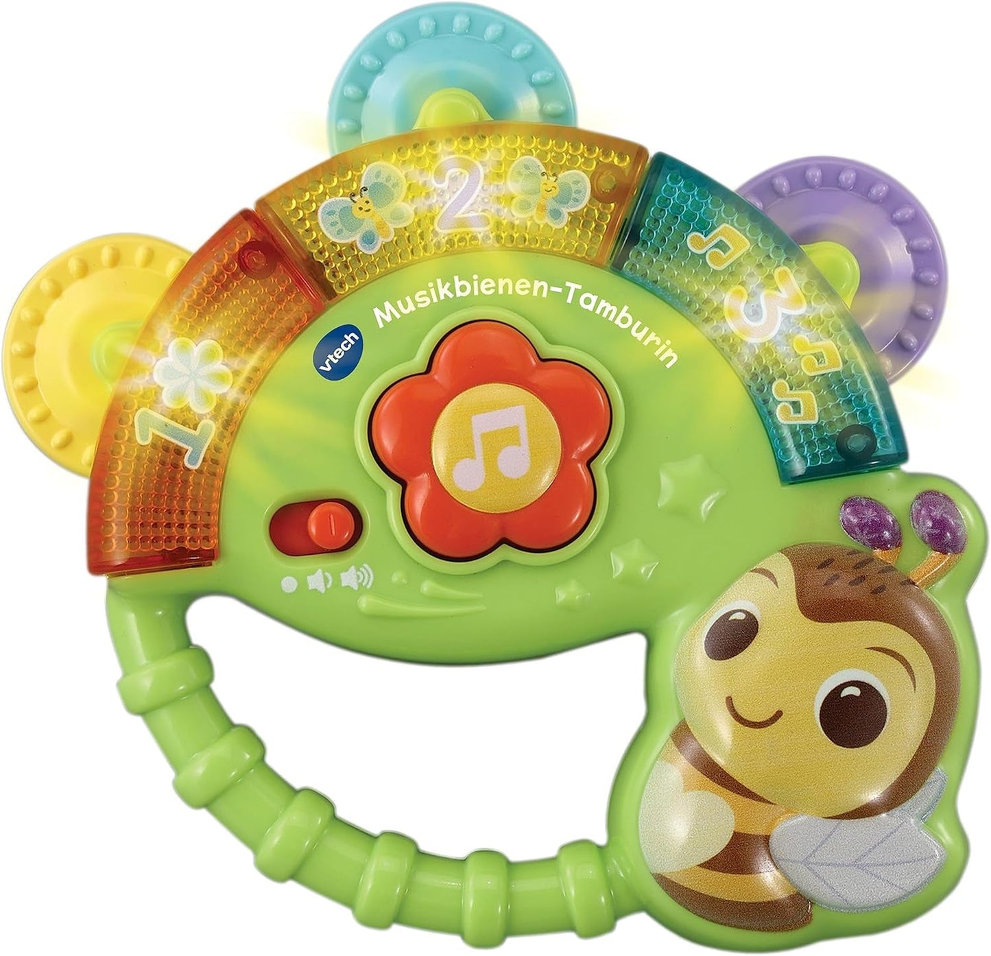 Vtech Pandereta Musical Abeja Bebé - Juguete Musical con Números, Sonidos Divertidos, Frases y Canciones - Desde 3-36 Meses Juguetes Bebé Naty Shop Default Title