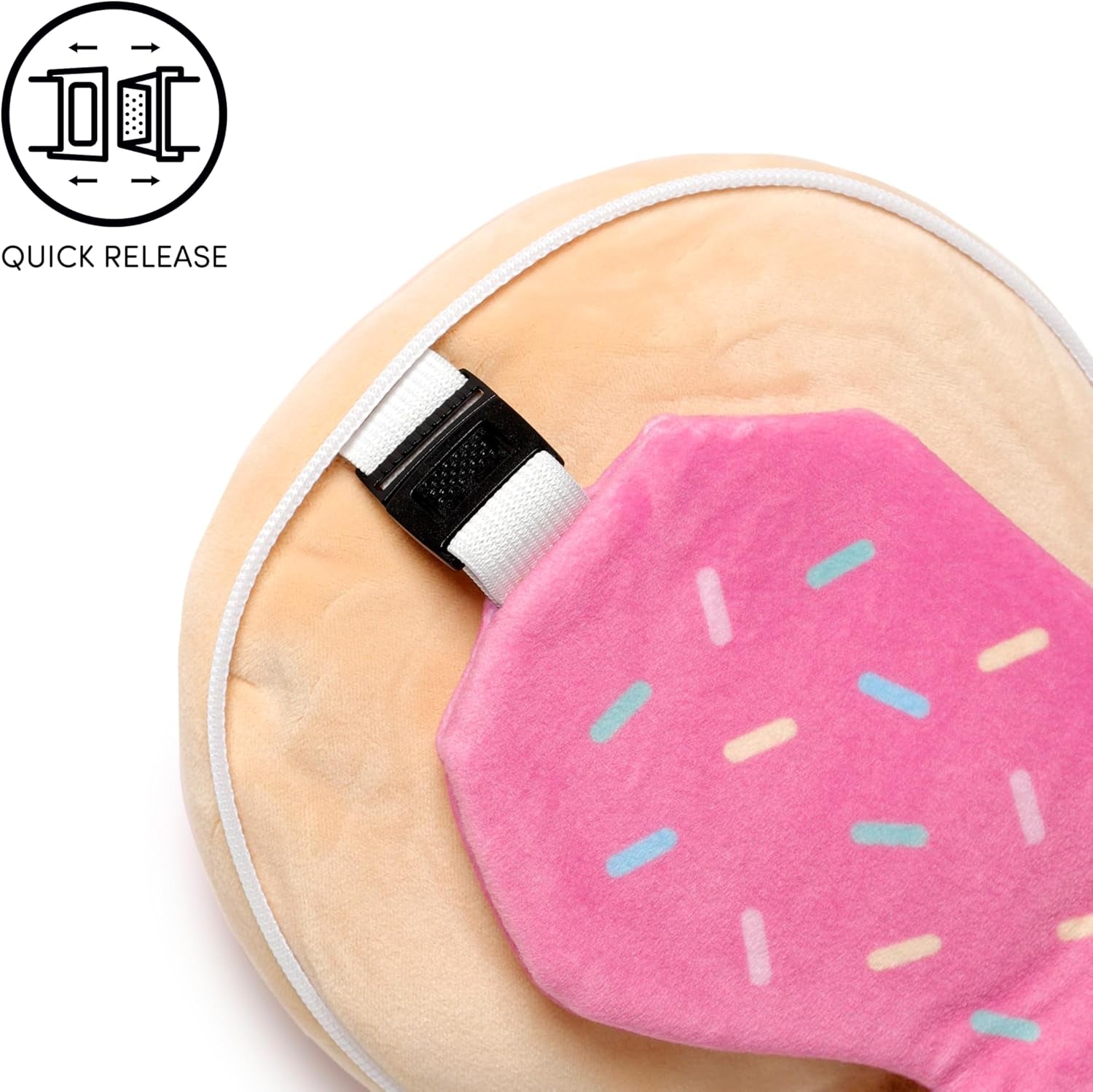 Almohada de Viaje Puckator con Mascarilla Relaxeazzz - Almohadas de Viaje Donut Naty Shop