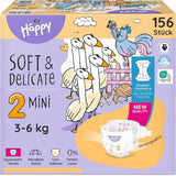 Pañales Bella Baby Happy Premium, Talla 6, Junior Extra, 15+ kg, 96 piezas, Sello DERMATEST y OEKO-TEX, Pañales Desechables para Bebé