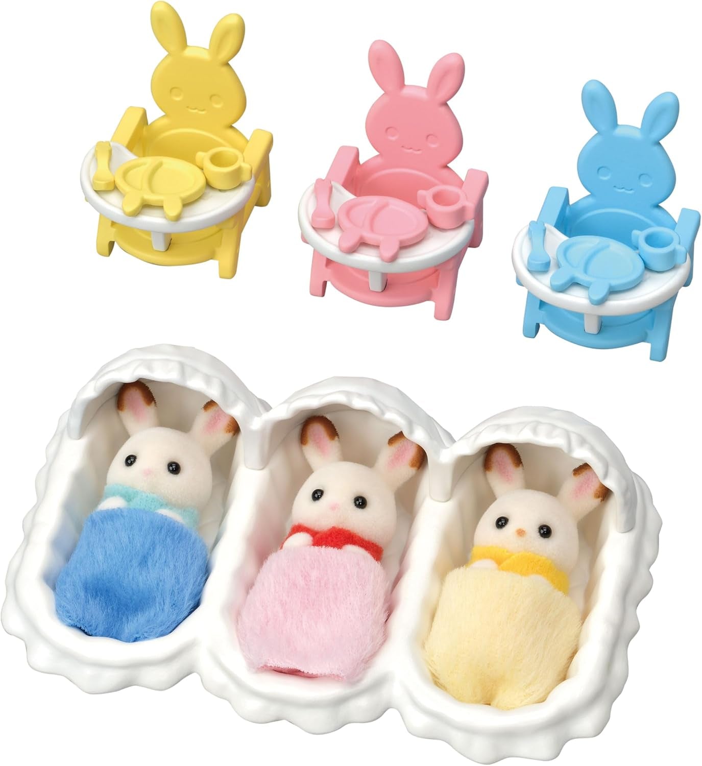Sylvanian Families L5532 Kit Inicial para Trillizos - Dollhouse Playset Dolls Naty Shop Single