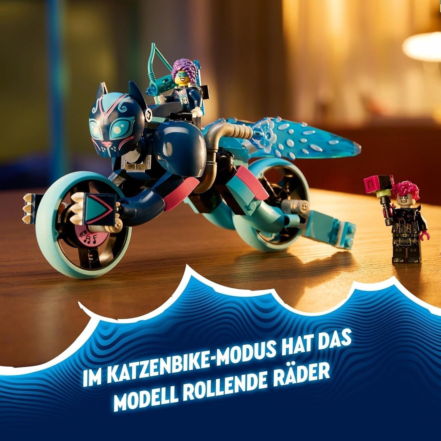 LEGO Dreamzzz Moto del Gato de Zoey 2 en 1, regalo para mayores de 7 años, modelo animal, juguete de bloques de construcción, moto, juego de fantasía para niños y niñas 71479 Juegos de construcción Beuche den LEGO-Store