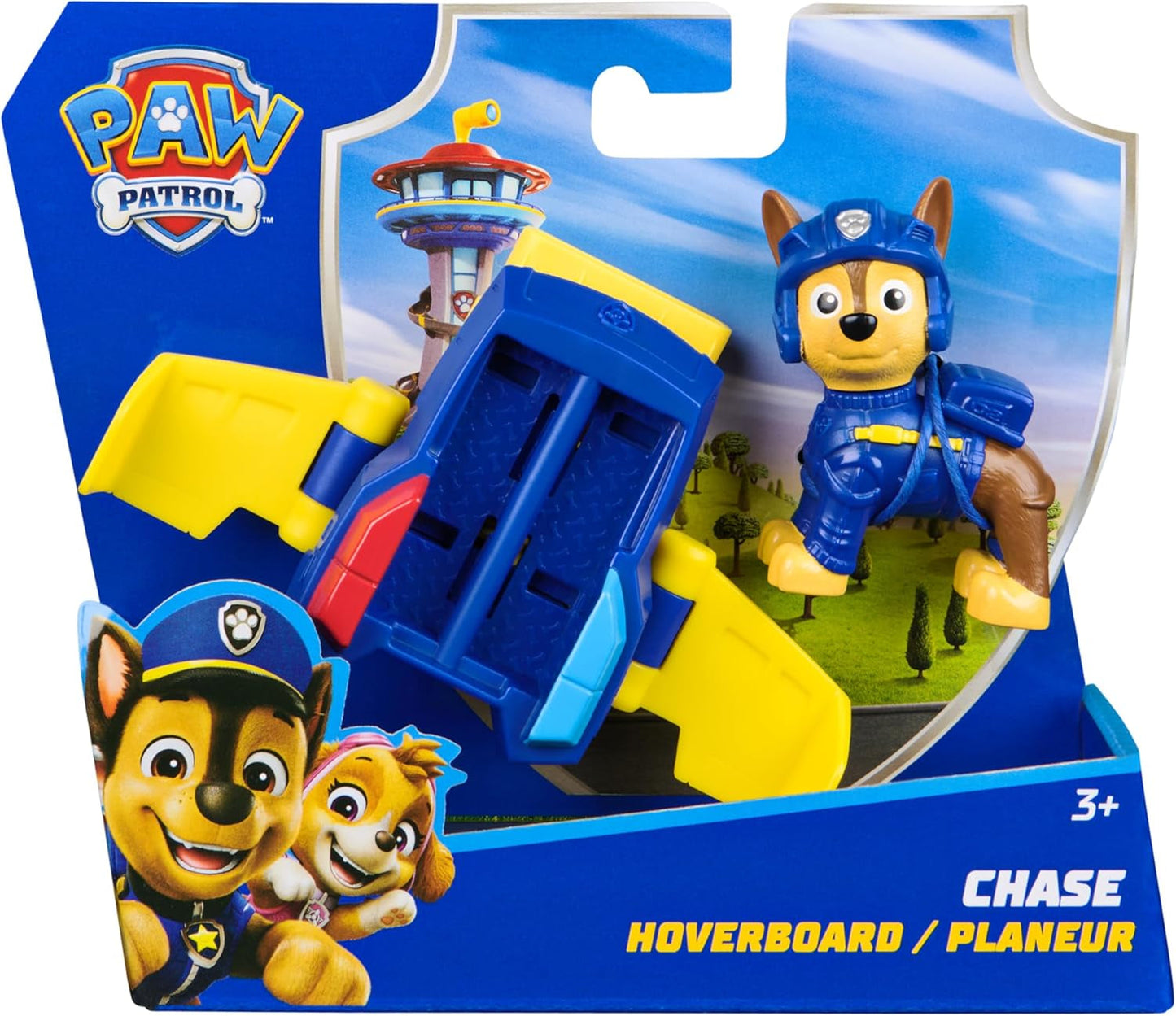PAW PATROL Chase Action Pup Mini avión de rescate con alas plegables, juguete para niños de 3 años, figuras de acción Naty Shop