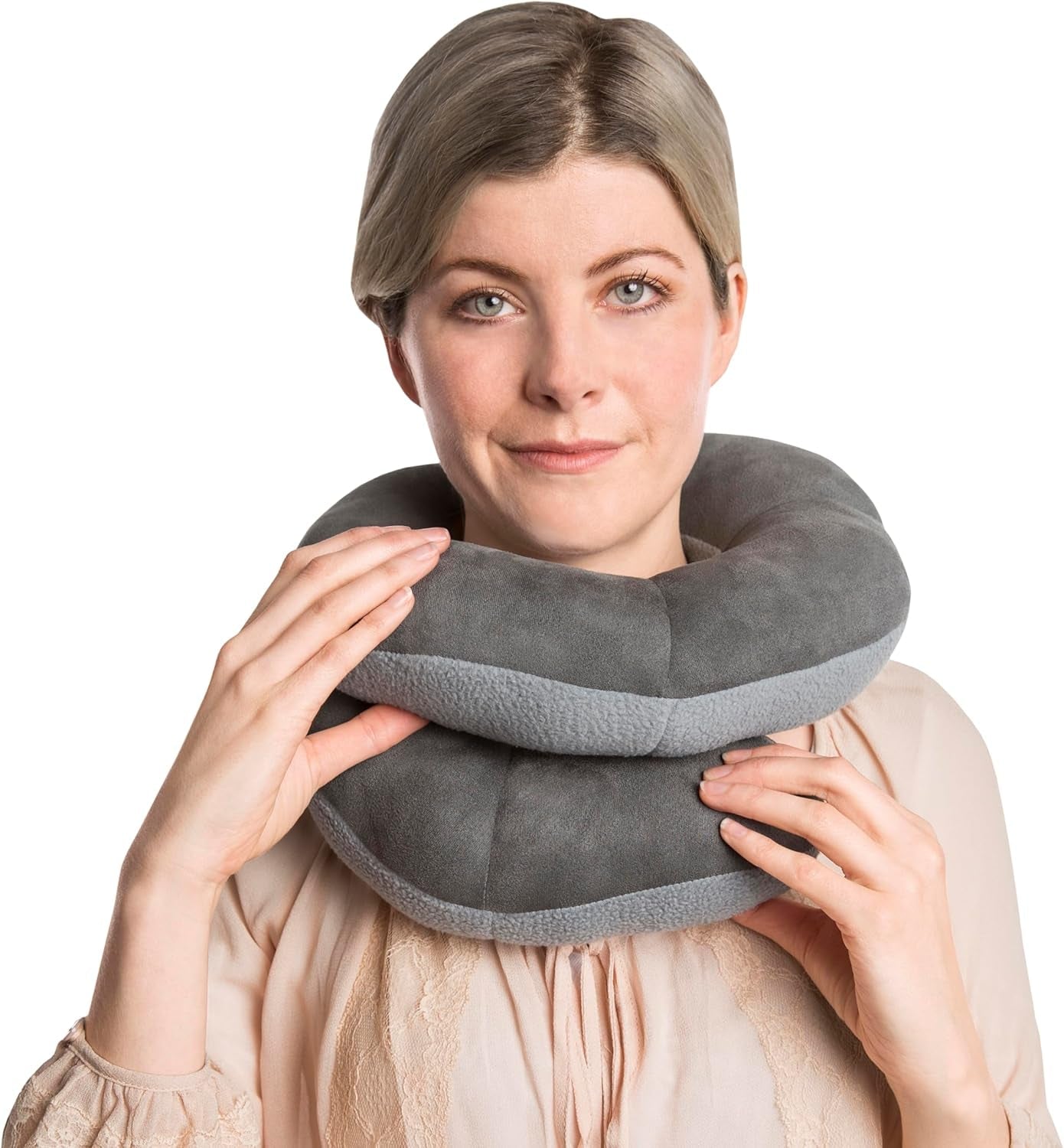 Cojín Deluxe Wrap-N-Rest, gris oscuro/gris claro