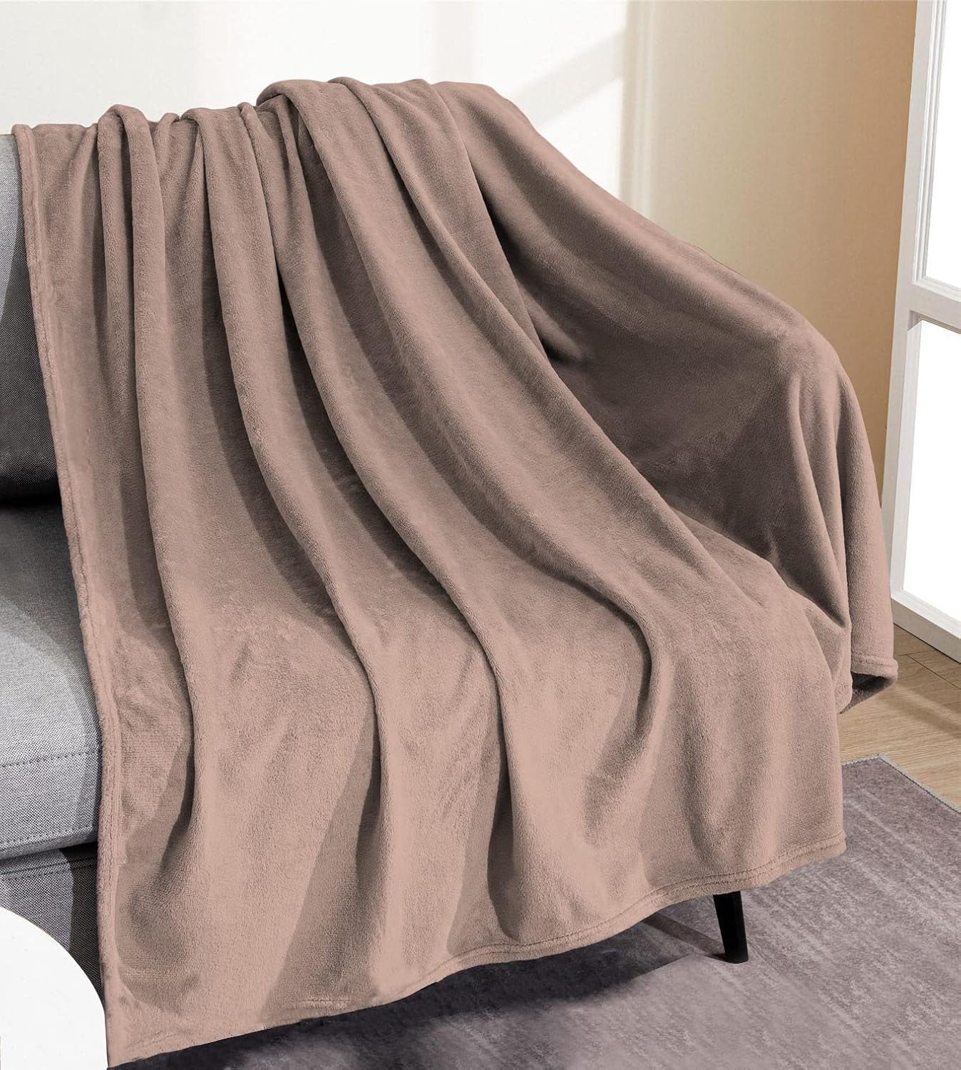 Manta suave | Cuadros | Tacto suave | 130 X 160 Cm | Edredones y colchas en polvo Tienda Naty