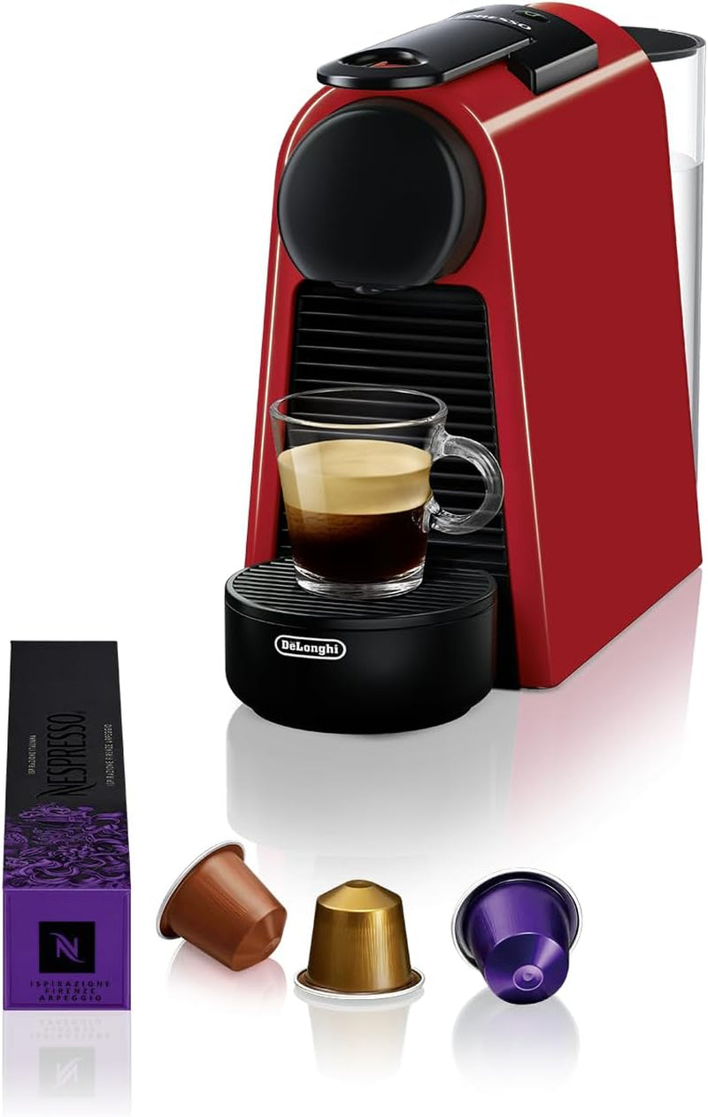 Cafetera espresso con cápsulas Nespresso De'Longhi Essenza Mini, negra | Presión de la bomba 19 bares | Depósito de agua 0,6 l | Para café expreso y pulmón | Pequeña cafetera espresso – Grandes momentos de café | EN85.B