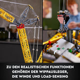 LEGO Technic Set de grúa sobre orugas Liebherr LR 13000, construye el mejor modelo de vehículo de construcción por control remoto con aplicación Control+, grúa con sistema de cabrestante y brazo elevador, kit de modelo grande para adultos 42146 Besuche Den LEGO-Store Sets de construcción