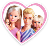 Simba 105733673 - Steffi Love Happy Family, Muñeca Embarazada, Kevin, Evi y Bebé con Cochecito, 11 Piezas, Accesorios, 30 cm, Edad 3+