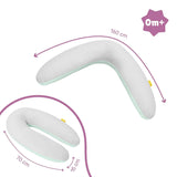 Badabulle Almohada de lactancia y almohada mullida de embarazo, 150 cm, incluye funda, forma ergonómica Accesorios Alimentación y Lactancia Bebe Naty Shop