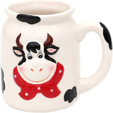 Caja de almacenamiento de cerámica de vaca Dekohelden24, aprox. 12 x 11 x 20,5 cm, 20 Cajas para guardar alimentos Naty Shop Taza