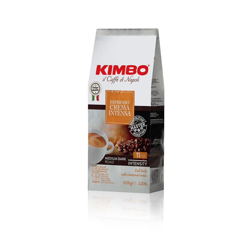 Café entero en grano Crema Intensa tueste medio, bolsa de 1 kg