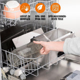 Freidora de aceite Tristar FR-6935, 2000 vatios, 3 litros, termostato, zona fría, 3-4 personas, metal Electrodomésticos Naty Shop