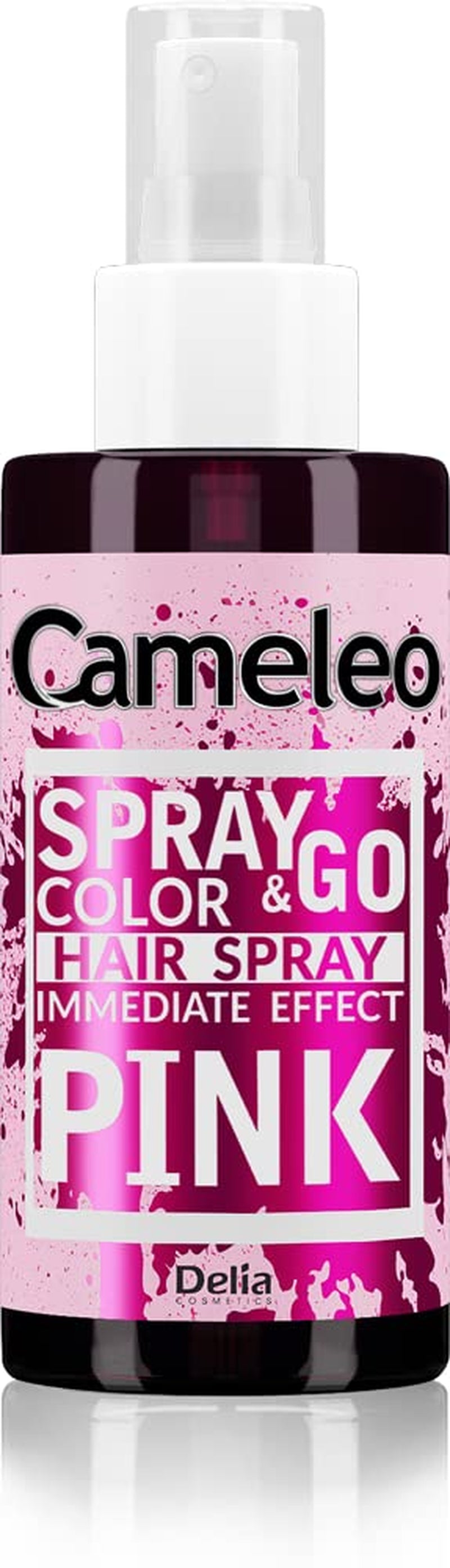 Cameleo - Spray & Go - tinte para el cabello en spray - violeta - para cabello rubio, rubio platino y gris - simplemente rociar y listo - semipermanente - resultado instantáneo - tinte para el cabello carnaval en spray - 150 ml Naty Shop Tinte Capilar Rosa 150 Ml (1 pack)