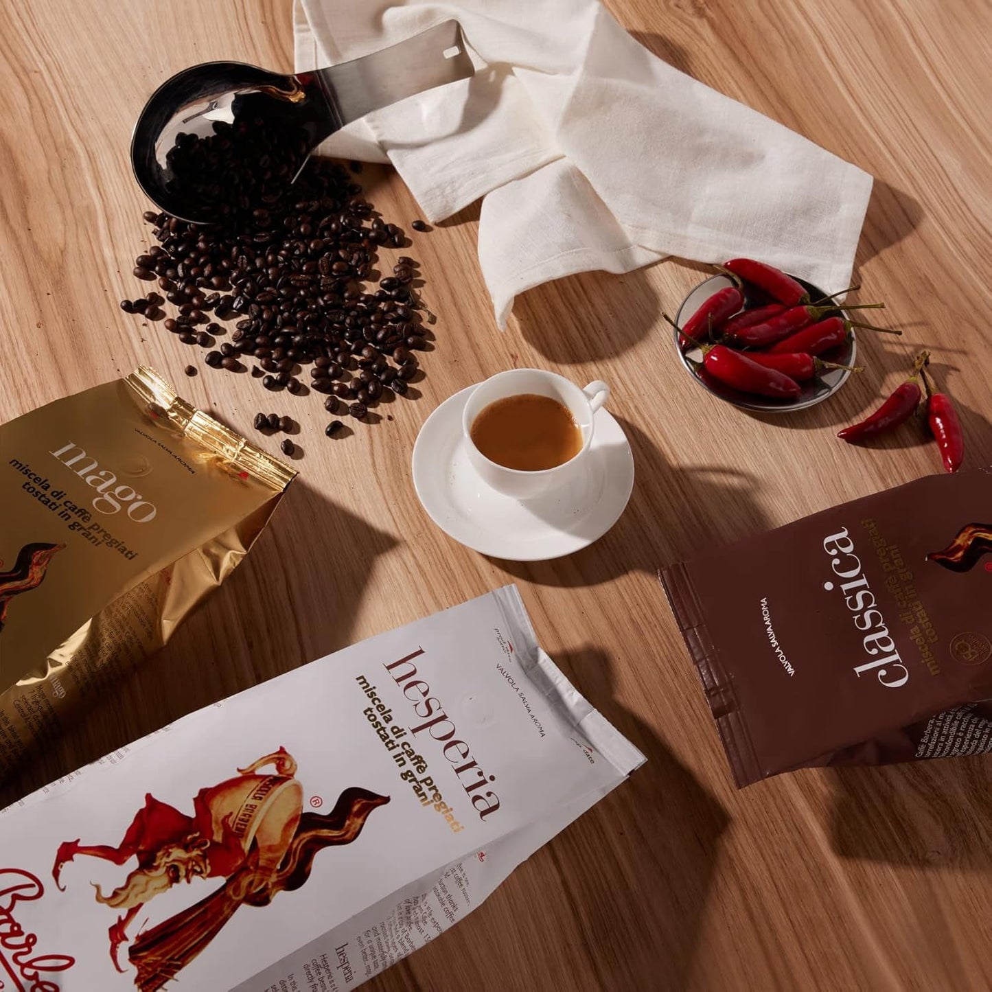 Caffè Barbera - Kit de café con 3 mezclas - 1870