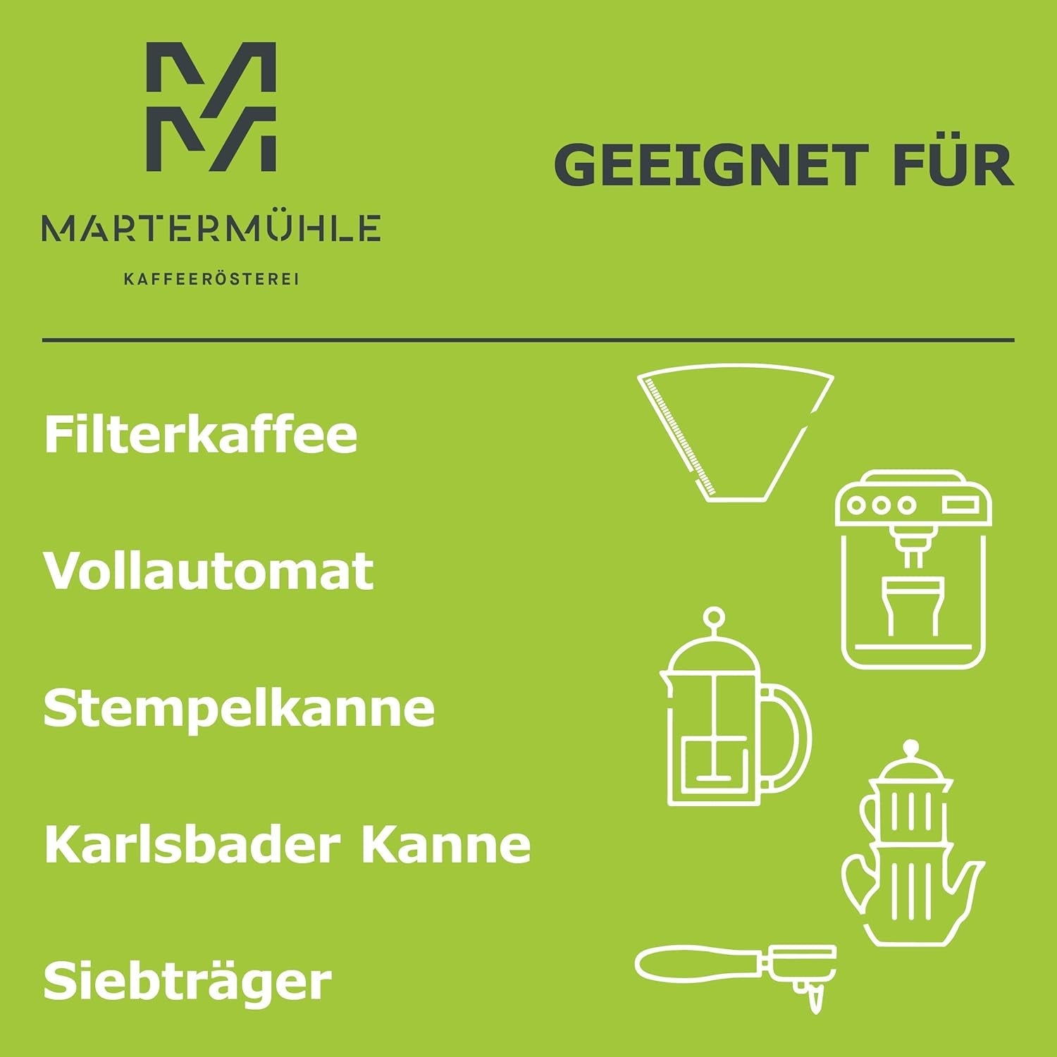 Martermühle set de muestras de café en grano ecológico 3x250g intensidad ligera/media I Arábica I Granos de café ecológico enteros ligeramente tostados, baja acidez (68/74/426)