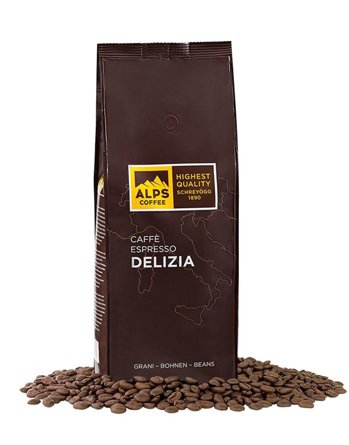 Café Espresso Alpes Delizia 1 kg - En grano