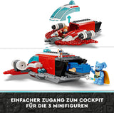 LEGO Star Wars: Las aventuras del joven Jedi Halcón de Fuego Carmesí, Set inicial para niños con nave espacial para construir, moto deslizadora y 3 figuras, regalo para niños y niñas de 4 años 75384 Juegos de construcción Besuche den LEGO-Store
