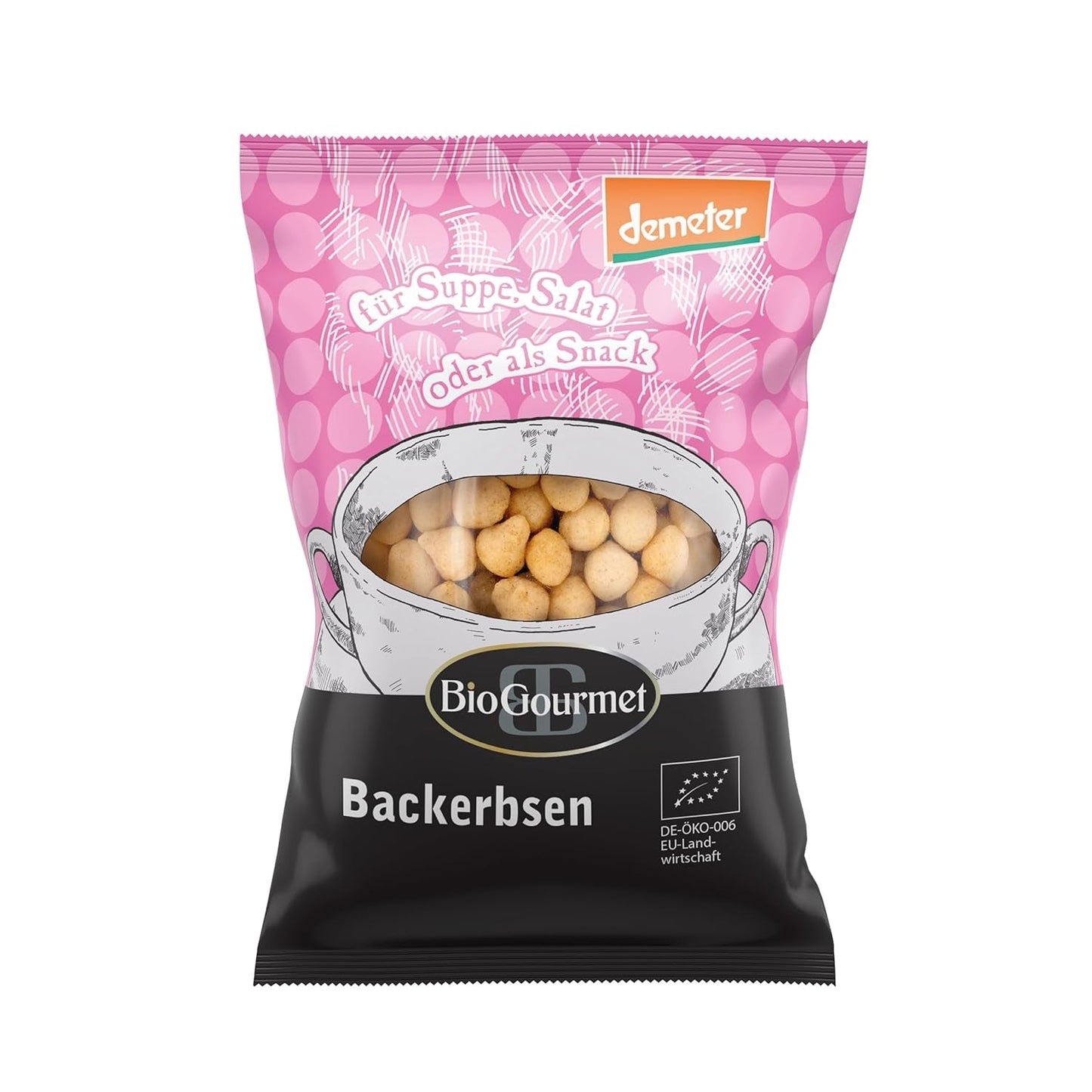 Crutones BioGourmet con hierbas, para sopa, ensalada o snack, orgánico, Demeter, 100g