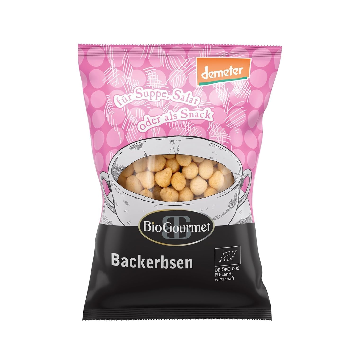 Crutones BioGourmet con hierbas, para sopa, ensalada o snack, orgánico, Demeter, 100g