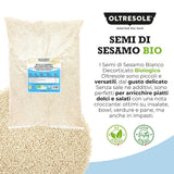 Semillas de sésamo orgánicas 3 kg, semillas oleaginosas orgánicas crudas, sésamo blanco, peladas naturalmente, sin tostar, fuente de calcio y hierro, paquete económico