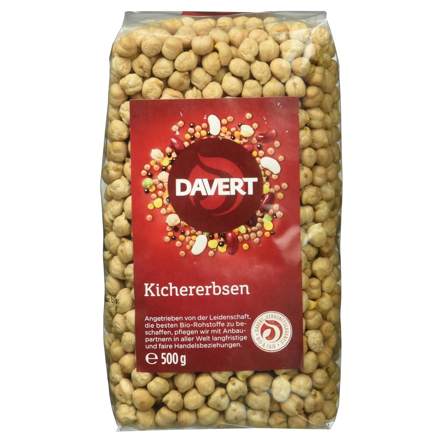 Garbanzos Davert Bio, 500 g