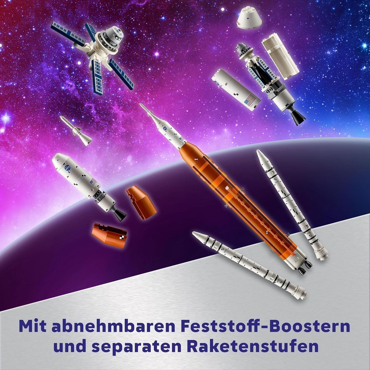 LEGO Icons Plataforma de lanzamiento Artemis de la NASA, regalo, decoración para salón u oficina, juego de construcción para adultos con cápsula espacial Orion y plataforma de lanzamiento, artículo de colección 10341 Juegos de construcción Besuche den LEGO-Store